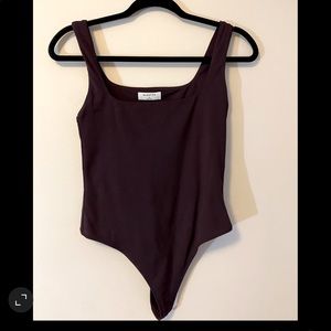 Aritzia Dark Purple Bodysuit